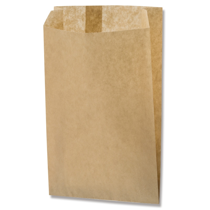 HEIKO 耐油ガゼットパック 小 未晒無地 100枚/袋