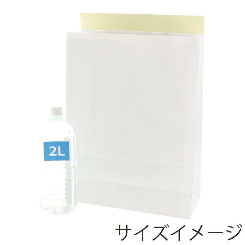 HEIKO 宅配袋 3L 白無地 25枚/袋