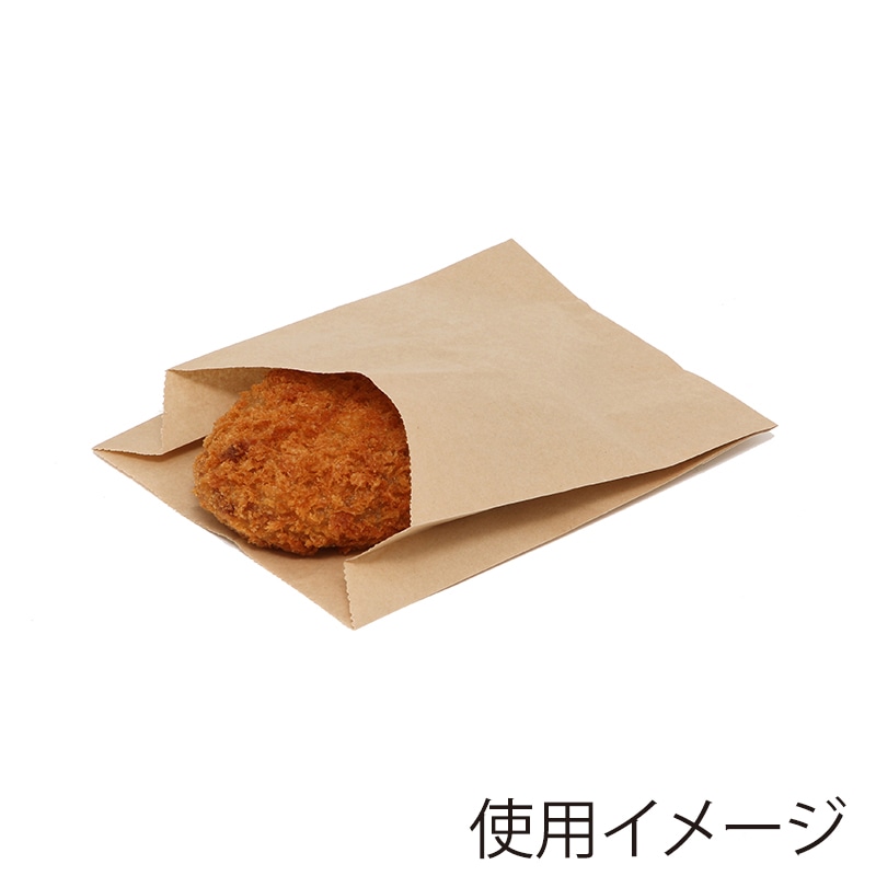 HEIKO 耐油スナック袋 未晒無地 100枚/袋