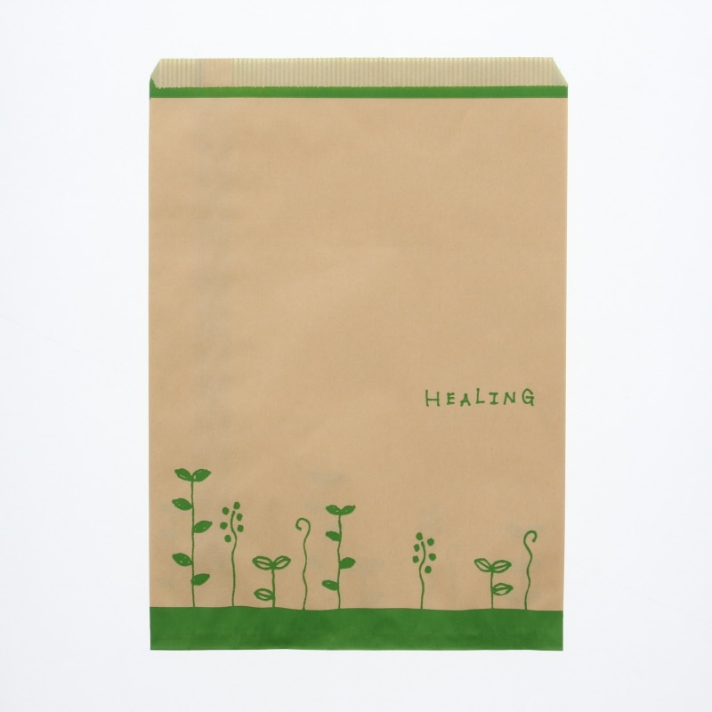 HEIKO 紙袋 柄小袋 Rタイプ R-20 ハーブリーフG 200枚/袋