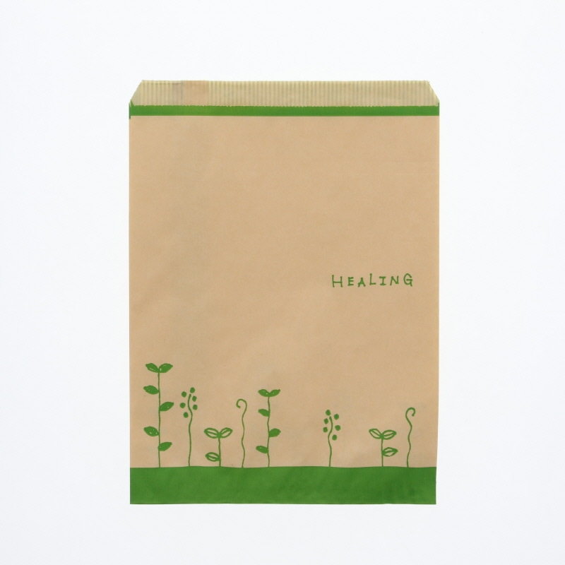 HEIKO 紙袋 柄小袋 Rタイプ R-50 ハーブリーフG 200枚/袋