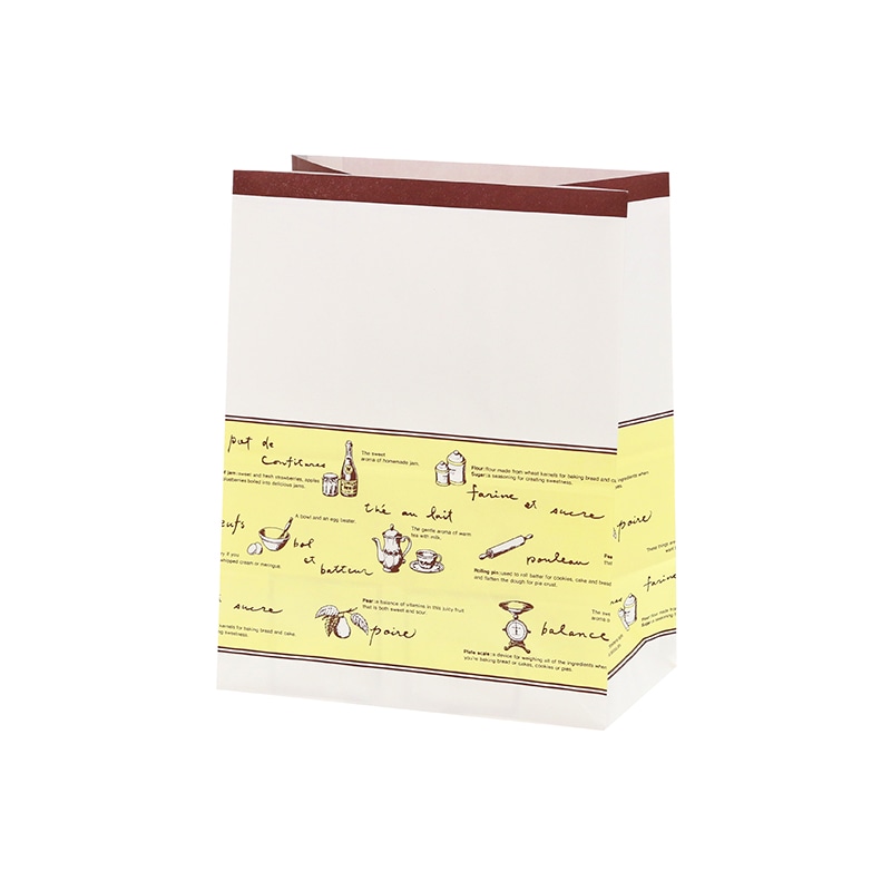 HEIKO 紙袋 角底袋 18-1 ティータイム 100枚/袋