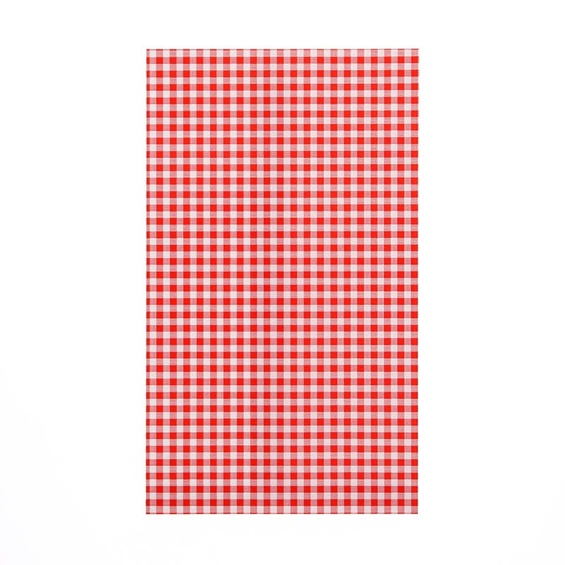HEIKO 紙袋 柄小袋 ストレートタイプ B型 ギンガムミニ 赤 100枚/袋