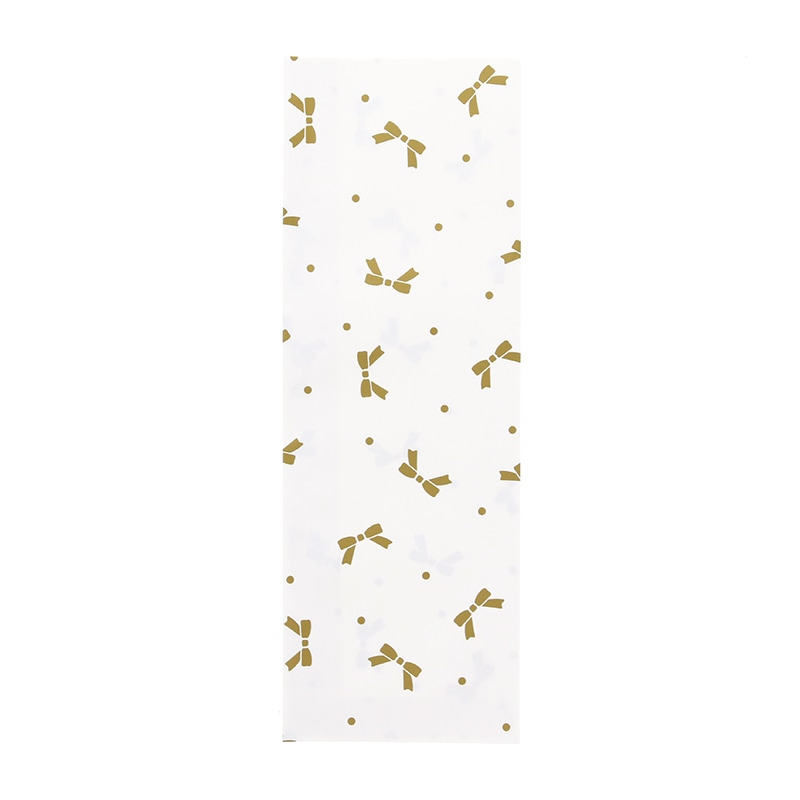 HEIKO 紙袋 柄小袋 ストレートタイプ L－16 ニューリボン 金 200枚/袋