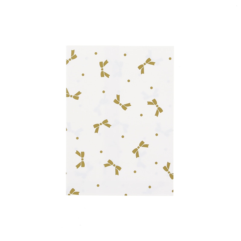 HEIKO 紙袋 柄小袋 ストレートタイプ 18才 ニューリボン 金 200枚/袋