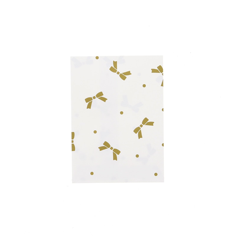 HEIKO 紙袋 柄小袋 ストレートタイプ 36才 ニューリボン 金 400枚/袋