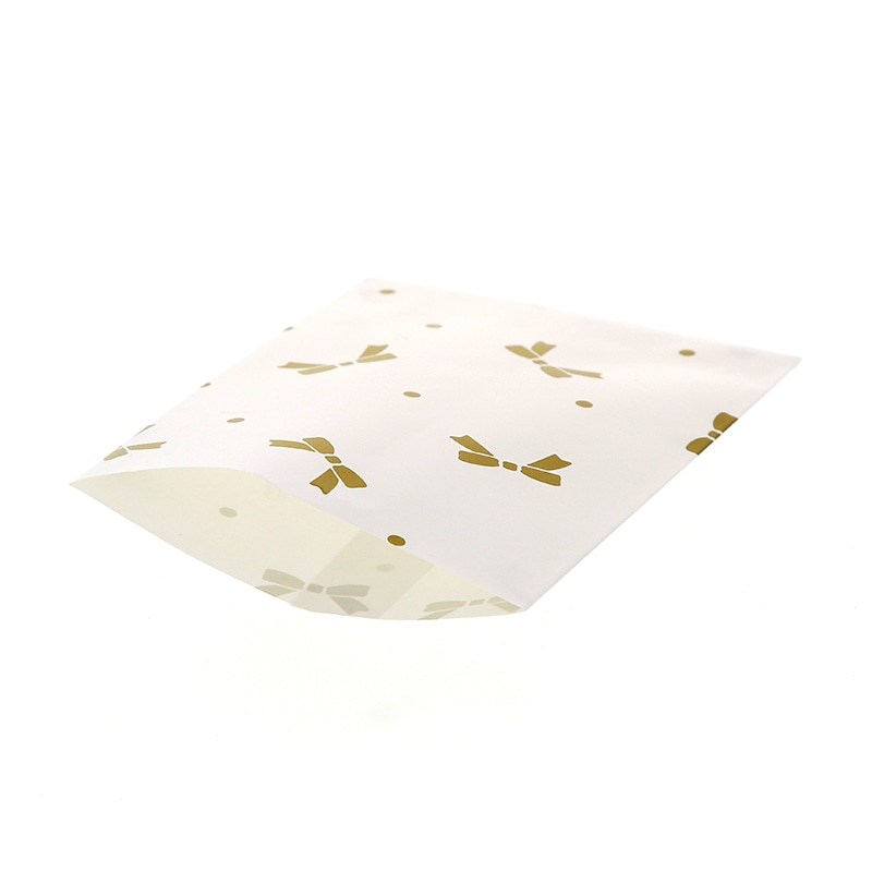 HEIKO 紙袋 柄小袋 ストレートタイプ 36才 ニューリボン 金 400枚/袋