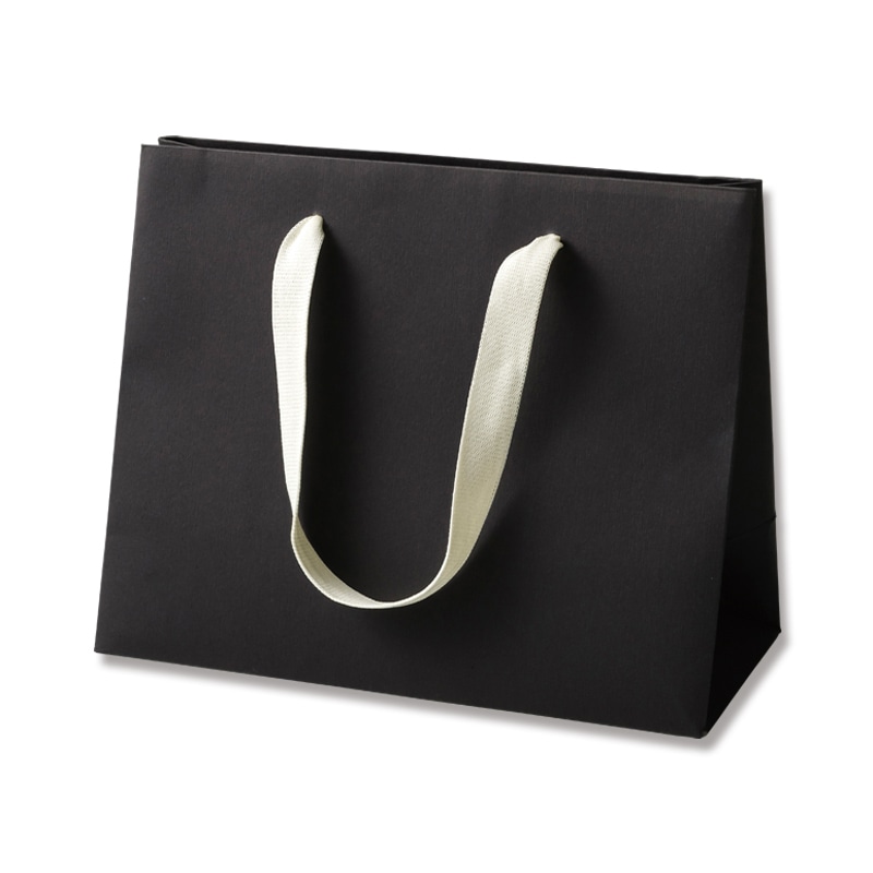 HEIKO 手提げ紙袋 カラーハンドルバッグ LW ブラック 5枚/袋