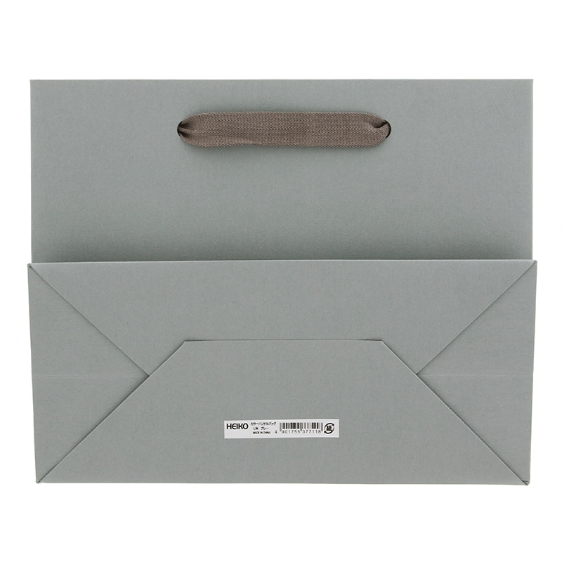 HEIKO 手提げ紙袋 カラーハンドルバッグ LW グレー 5枚/袋