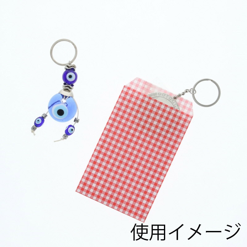 HEIKO 紙袋 柄小袋 Rタイプ R-100 ギンガムミニ赤 200枚/袋