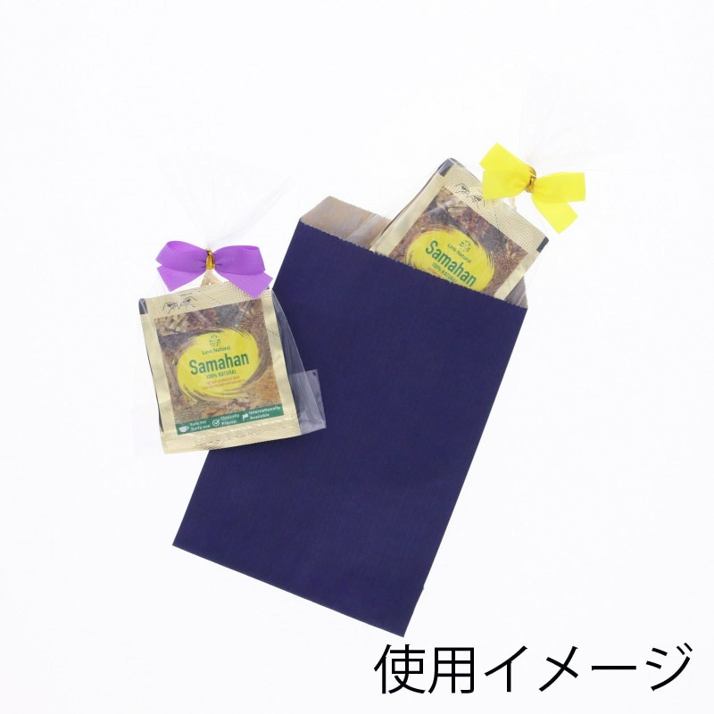 HEIKO 紙袋 柄小袋 Rタイプ R-85 筋入無地ネイビーN 200枚/袋