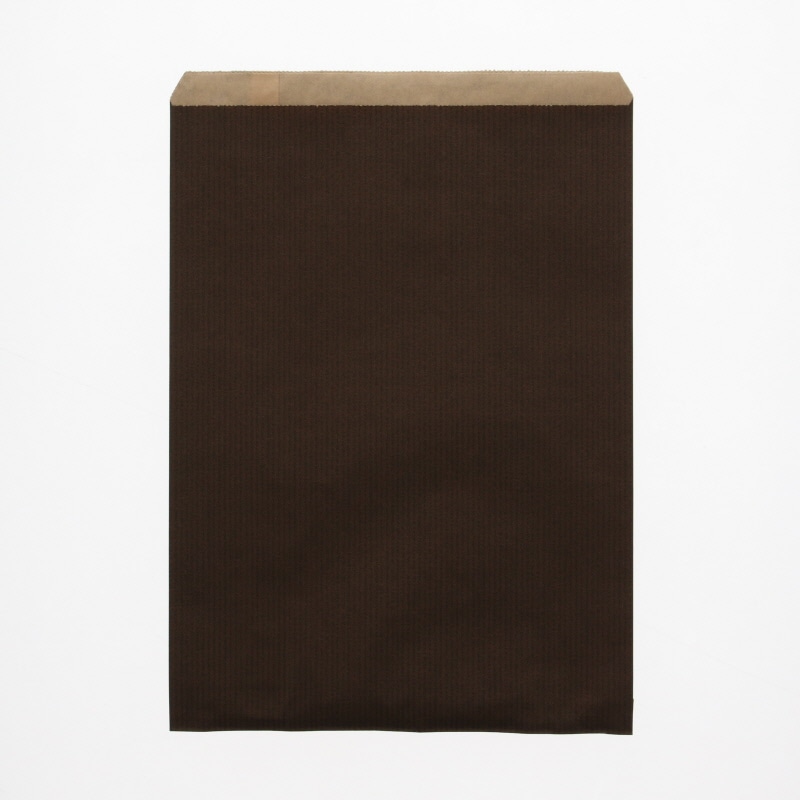 HEIKO 紙袋 柄小袋 Rタイプ R-20 筋入無地焦茶 200枚/袋