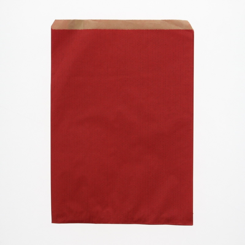 HEIKO 紙袋 柄小袋 Rタイプ R-20 筋入無地赤 200枚/袋