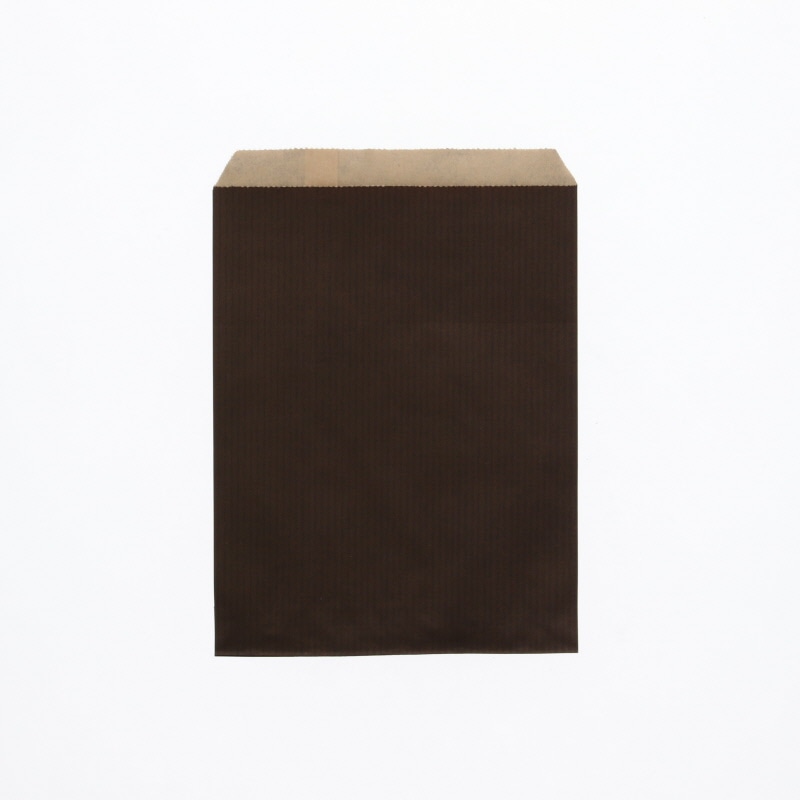 HEIKO 紙袋 柄小袋 Rタイプ R-70 筋入無地焦茶 200枚/袋