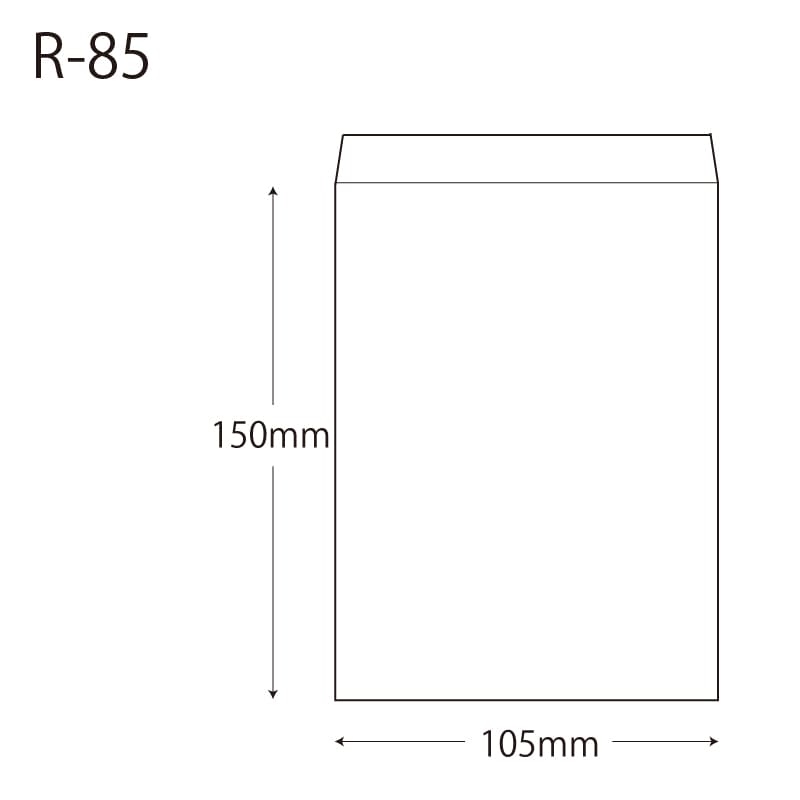 HEIKO 紙袋 柄小袋 Rタイプ R-85 筋入無地赤 200枚/袋