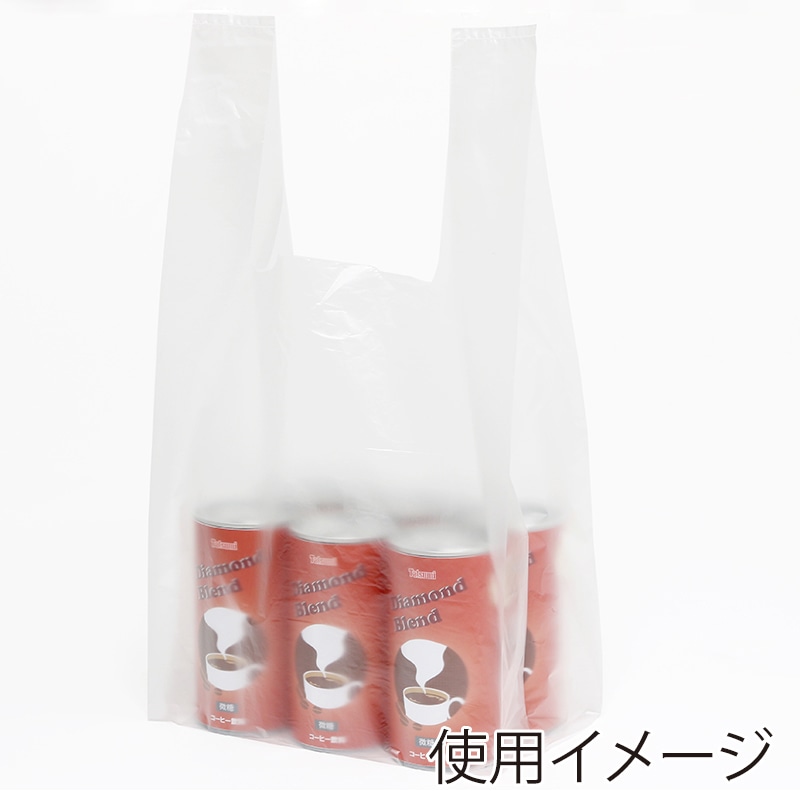 HEIKO レジ袋 ニューハンド ナチュラル(半透明) ハンガータイプ No.12(12号) 100枚/袋