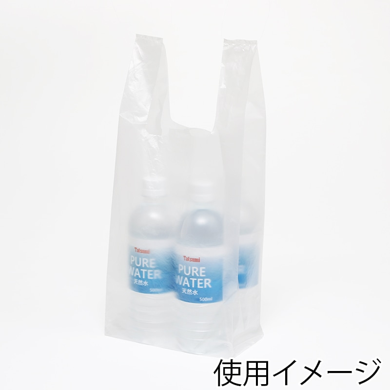 HEIKO レジ袋 ニューハンド ナチュラル(半透明) ハンガータイプ No.16(16号) 100枚/袋
