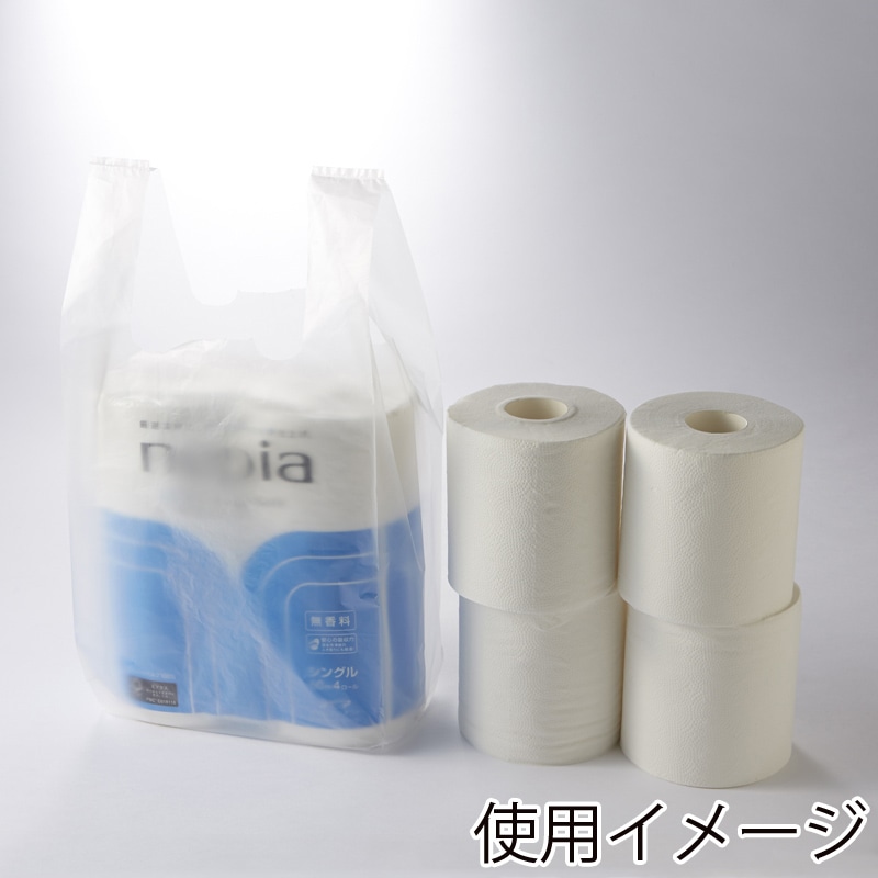 HEIKO レジ袋 ニューハンド ナチュラル(半透明) ハンガータイプ No.20(20号) 100枚/袋