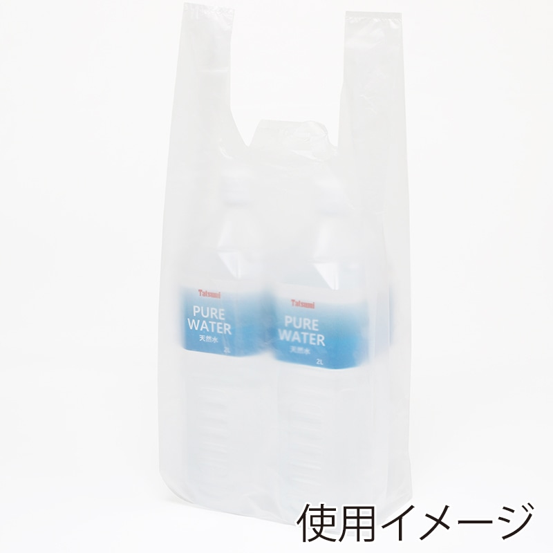 HEIKO レジ袋 ニューハンド ナチュラル(半透明) ハンガータイプ No.25(25号) 100枚/袋