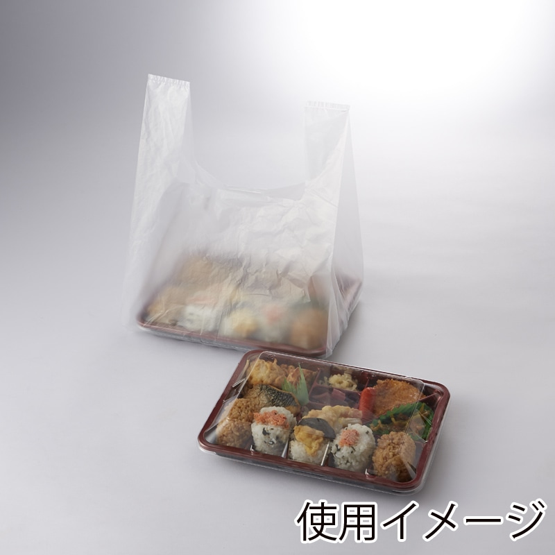HEIKO レジ袋 EFハンド ナチュラル(半透明) ハンガータイプ 弁当 大 100枚/袋