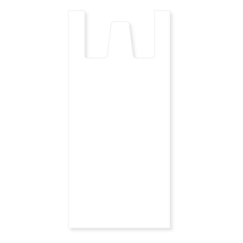 HEIKO 持ち手付き再生原料ポリ袋 30L 無地 白 50枚/袋