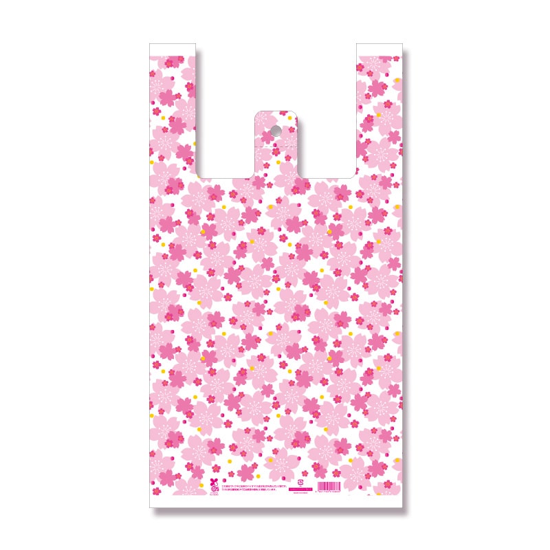 HEIKO レジ袋 バイオハンドハイパー L 花さくら 100枚/袋