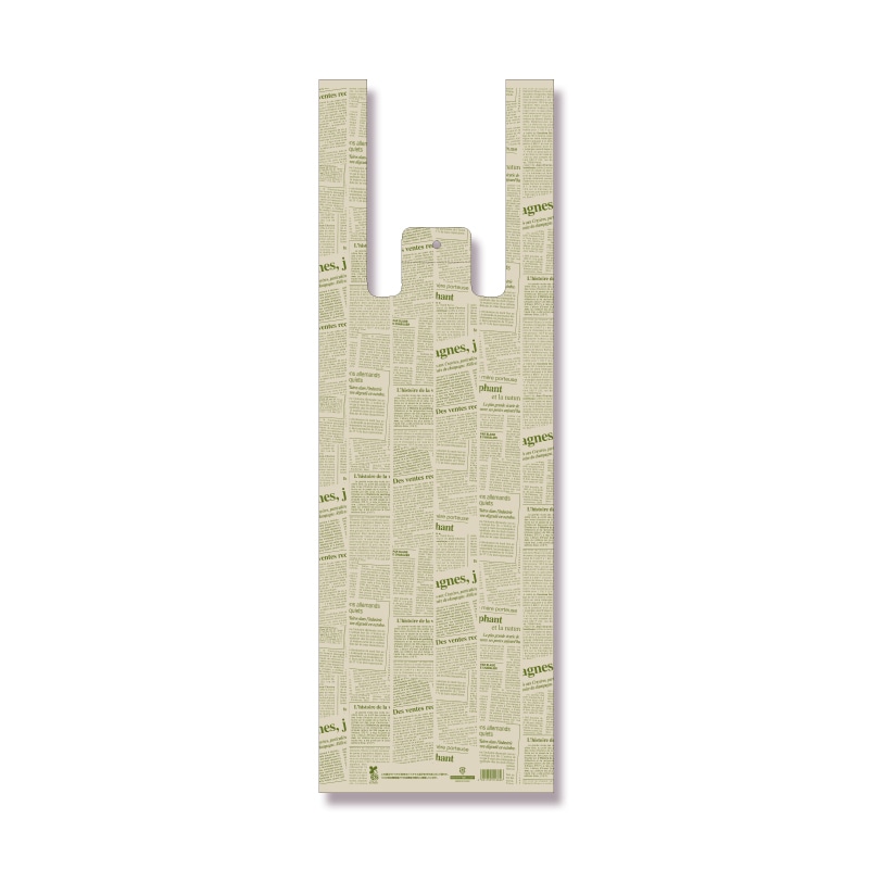 >HEIKO レジ袋 バイオハンドハイパー 花束用 S ニュースレター 50枚/袋