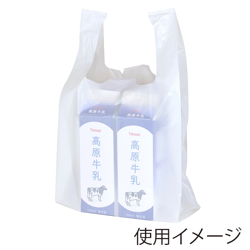HEIKO レジ袋 再生原料エコハンドハイパー L 100枚/袋