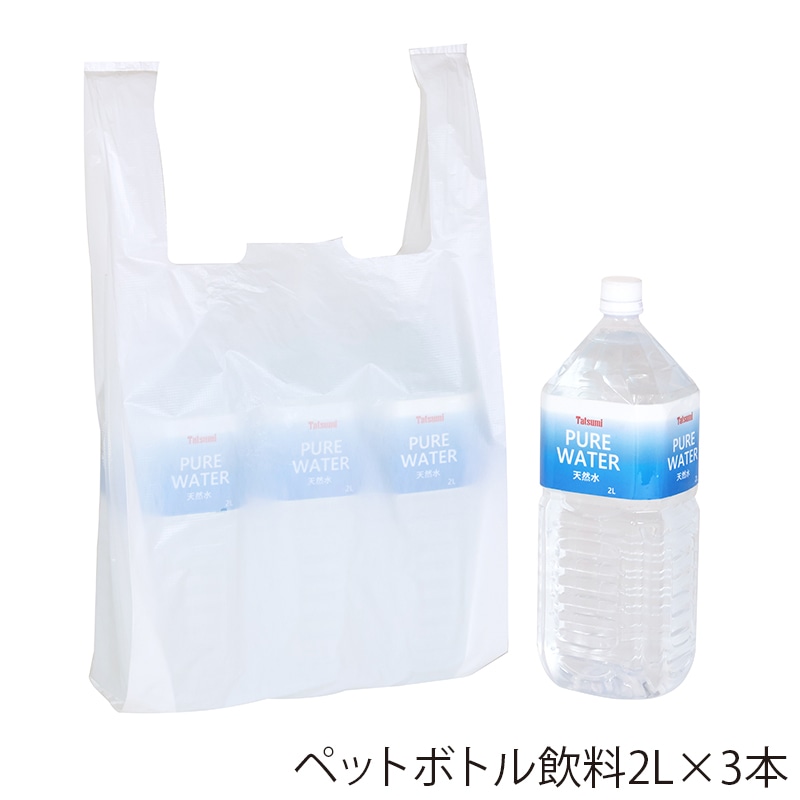 HEIKO レジ袋 再生原料エコハンドハイパー LL 100枚/袋