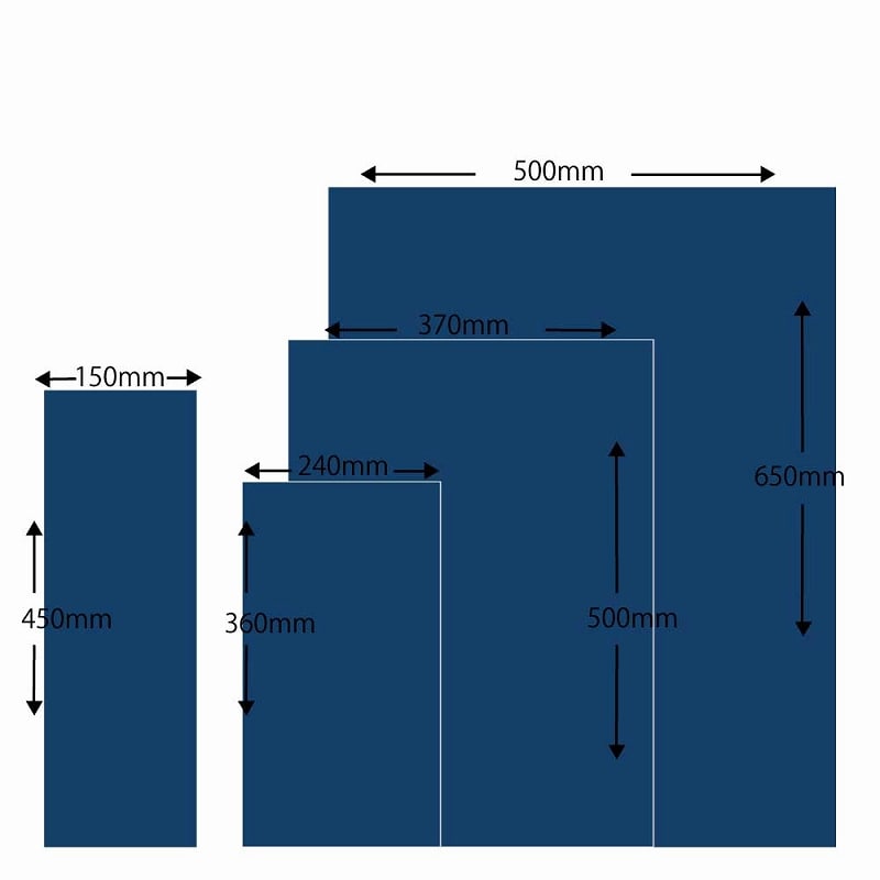 HEIKO ポリ袋 マットカラーポリ 15-45 紺 20枚/袋