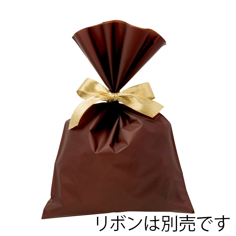 HEIKO ポリ袋 マットカラーポリ 24-36 焦茶 20枚/袋