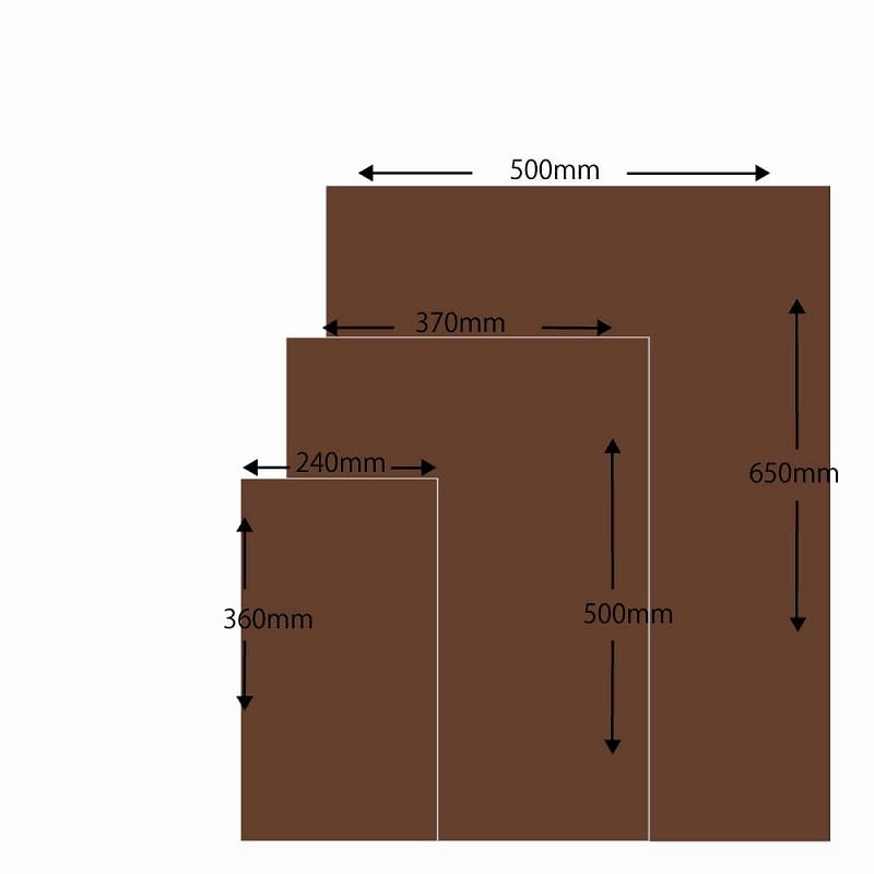 HEIKO ポリ袋 マットカラーポリ 50-65 焦茶 10枚/袋