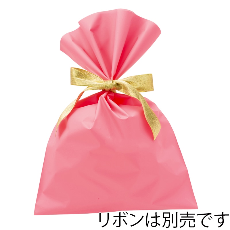 HEIKO ポリ袋 マットカラーポリ 24-36 ピンク 20枚/袋