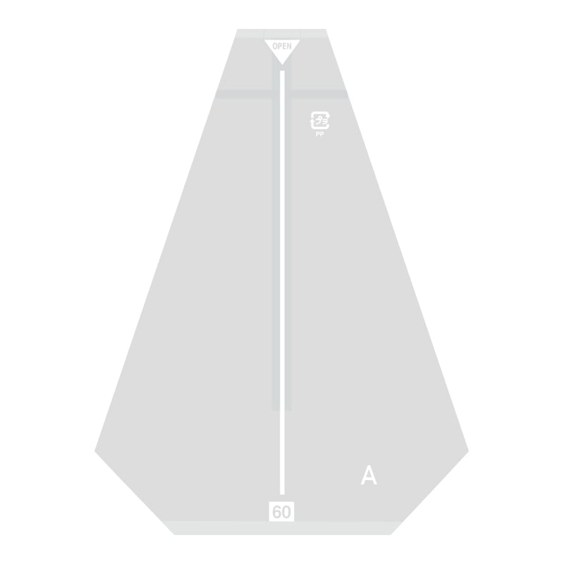 HEIKO サンドイッチ袋 60 イージーカット ライン白 100枚/袋