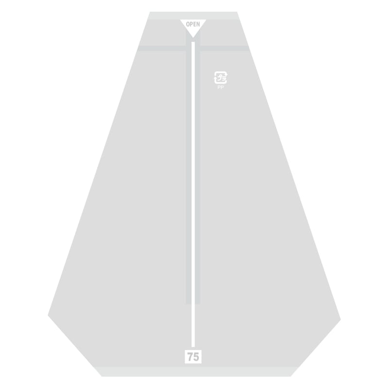 HEIKO サンドイッチ袋 75 イージーカット ライン白 100枚/袋