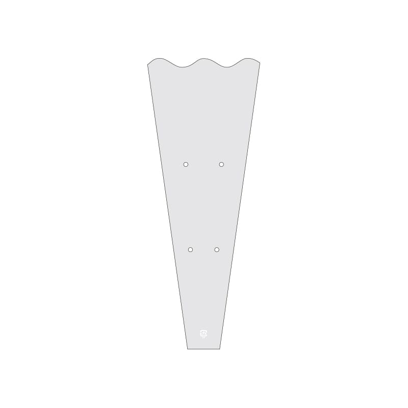 HEIKO ポリ袋 フラワーパック ウェーブタイプ 厚み0.03mm 41-16 穴有 100枚/袋