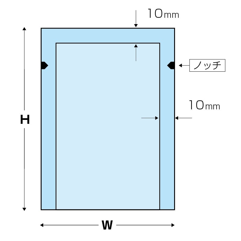 カウパック 三方シール袋 SPN-2430  1200枚/箱（ご注文単位1箱）【直送品】