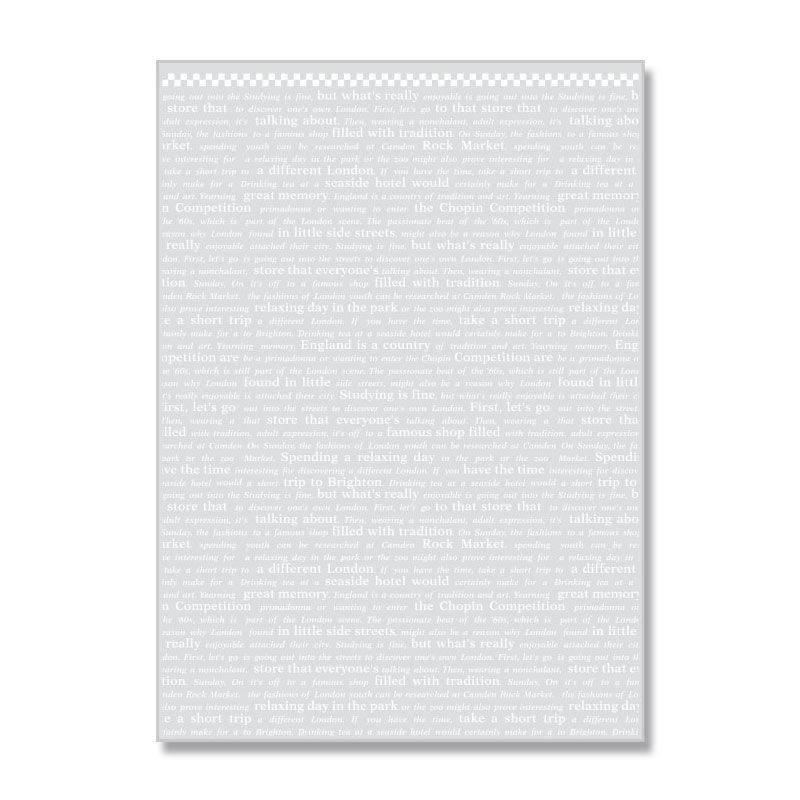 HEIKO OPP袋 クリスタルパック柄入り S-1 チェッカー 50枚/袋