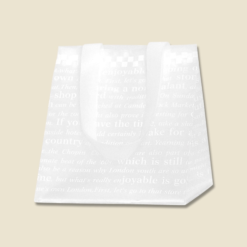 HEIKO 手提げポリ袋 ポリチャームバッグ WSS チェッカー 表記入り 20枚/袋