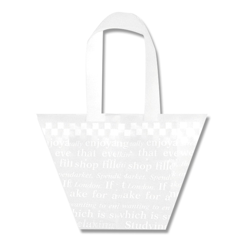 HEIKO 手提げポリ袋 Yバッグ S チェッカー 表記入り 20枚/袋