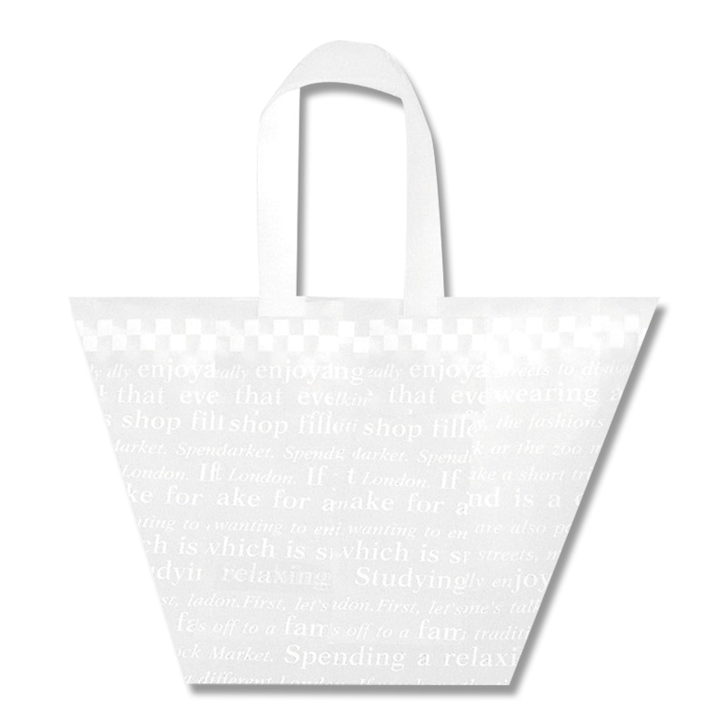 HEIKO 手提げポリ袋 Yバッグ M チェッカー 表記入り 20枚/袋