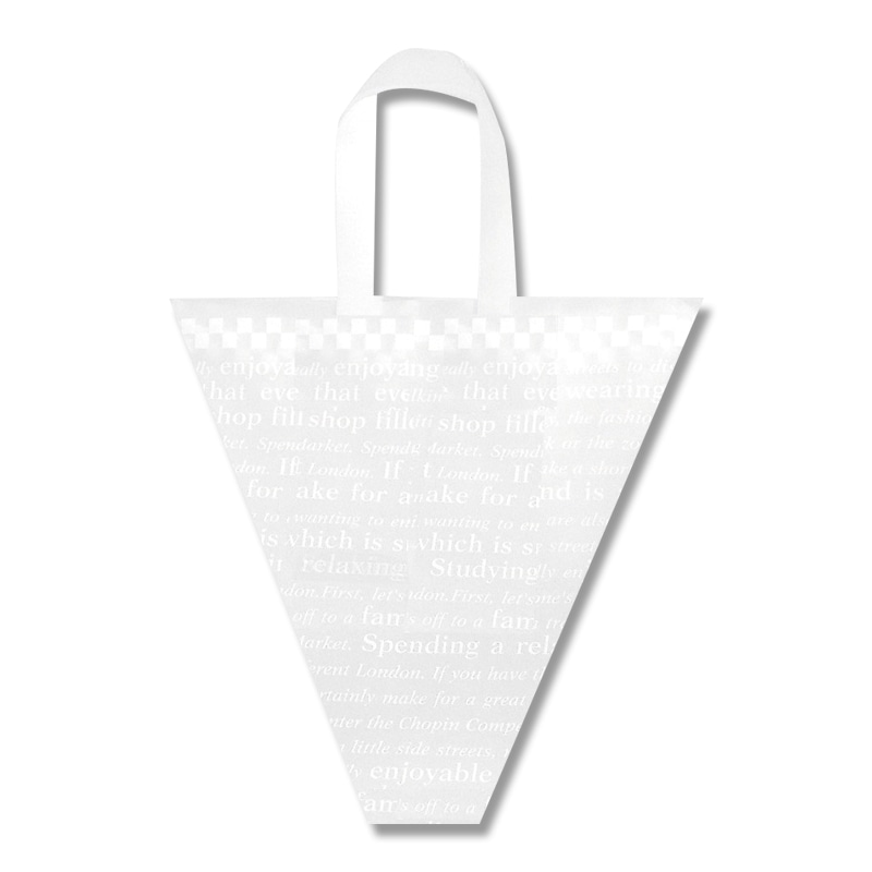 HEIKO 手提げポリ袋 Yバッグ L チェッカー 表記入り 20枚/袋