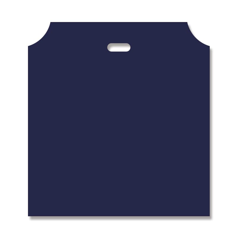 HEIKO 手抜きポリ袋 DXハンディバッグ L 無地シコン 表記入り 100枚/袋