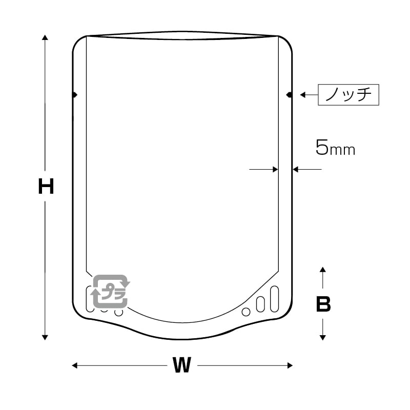 カウパック スタンド袋 NACF-TW0450 2000枚/箱(ご注文単位1箱)【直送品】