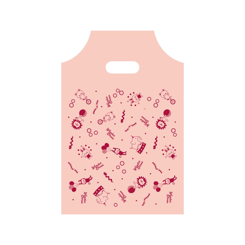 HEIKO 手抜きポリ袋 ハンディバッグ 3S ワンダーサーカス P 100枚/袋