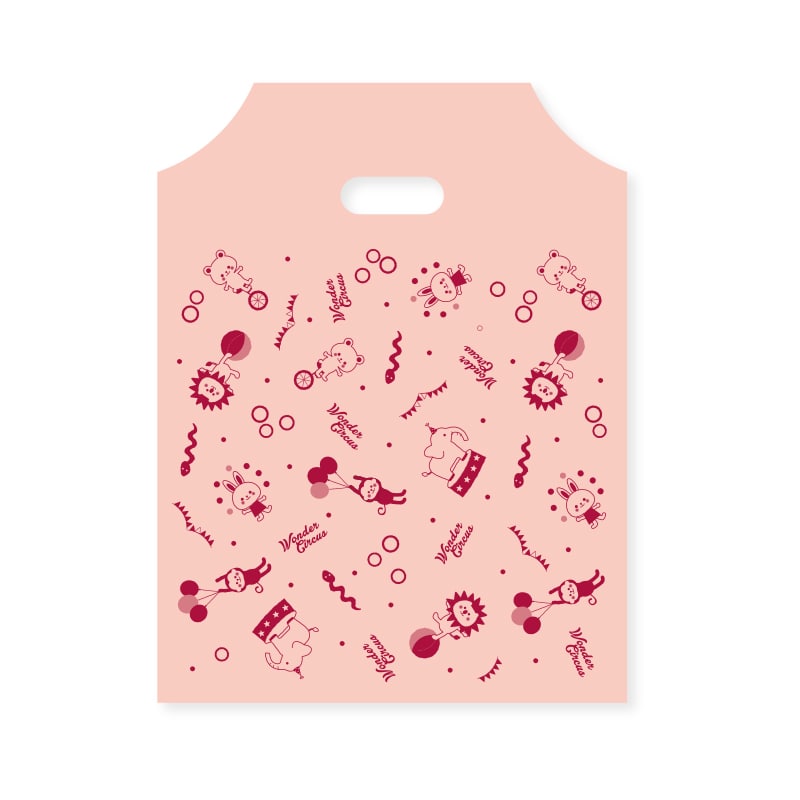 HEIKO 手抜きポリ袋 ハンディバッグ SS ワンダーサーカス P 100枚/袋