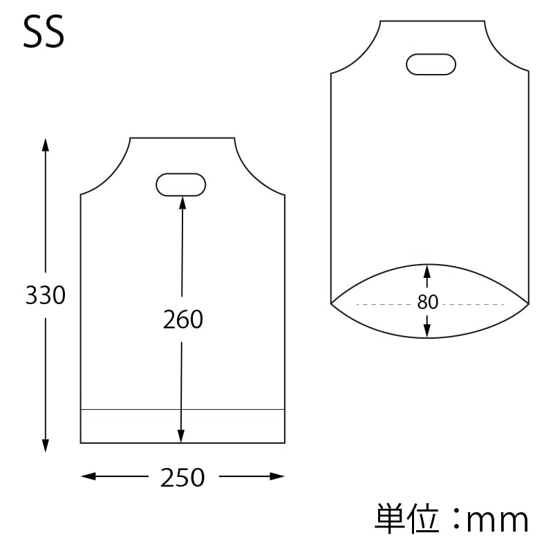 HEIKO 手抜きポリ袋 ハンディバッグ SS ワンダーサーカス P 100枚/袋