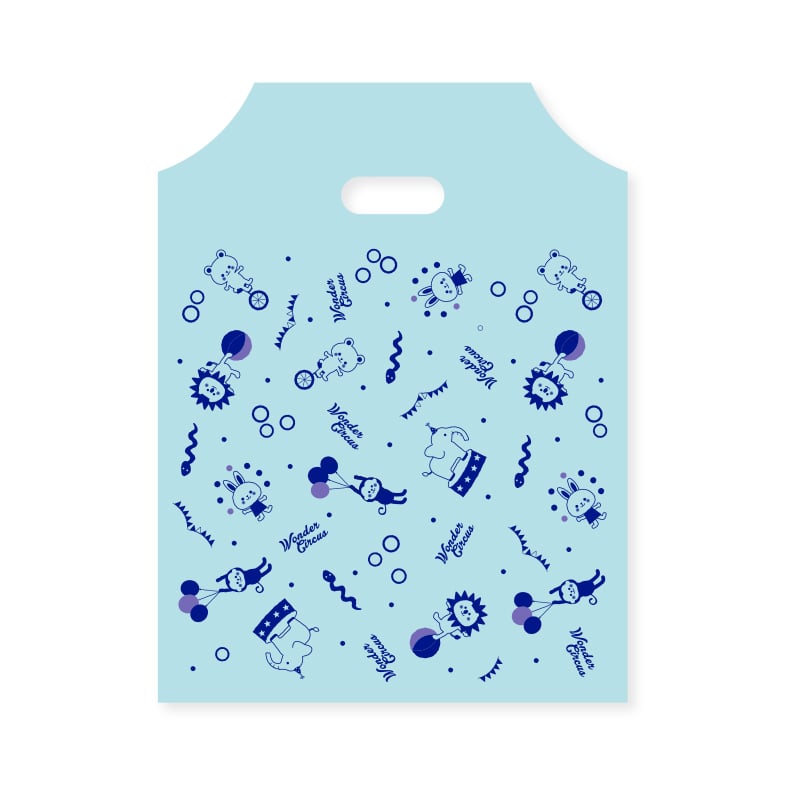 HEIKO 手抜きポリ袋 ハンディバッグ SS ワンダーサーカス B 100枚/袋