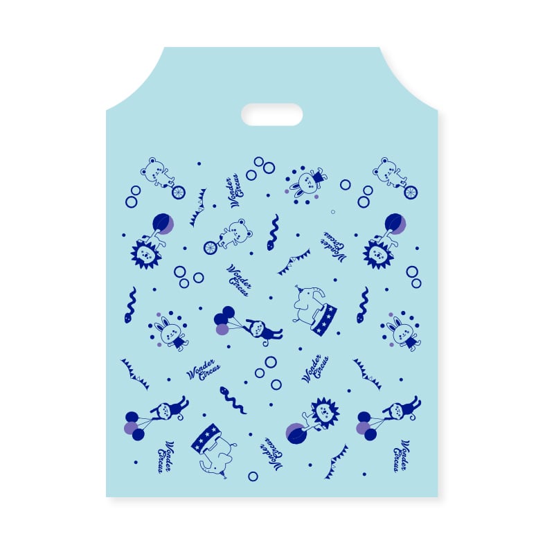 HEIKO 手抜きポリ袋 ハンディバッグ S ワンダーサーカス B 100枚/袋