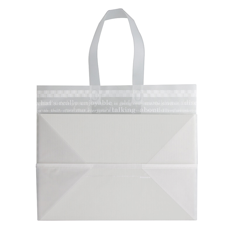 HEIKO 手提げポリ袋 ポリチャームバッグ WL チェッカー 厚み0.08mm 表記入 20枚/袋